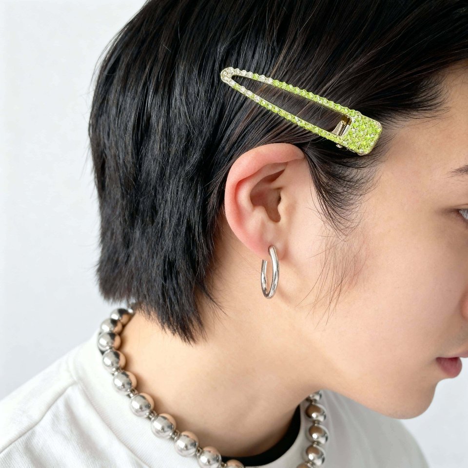 WB-JW-A-S-00611 クリスタルのシトラスカラーヘアクリップ