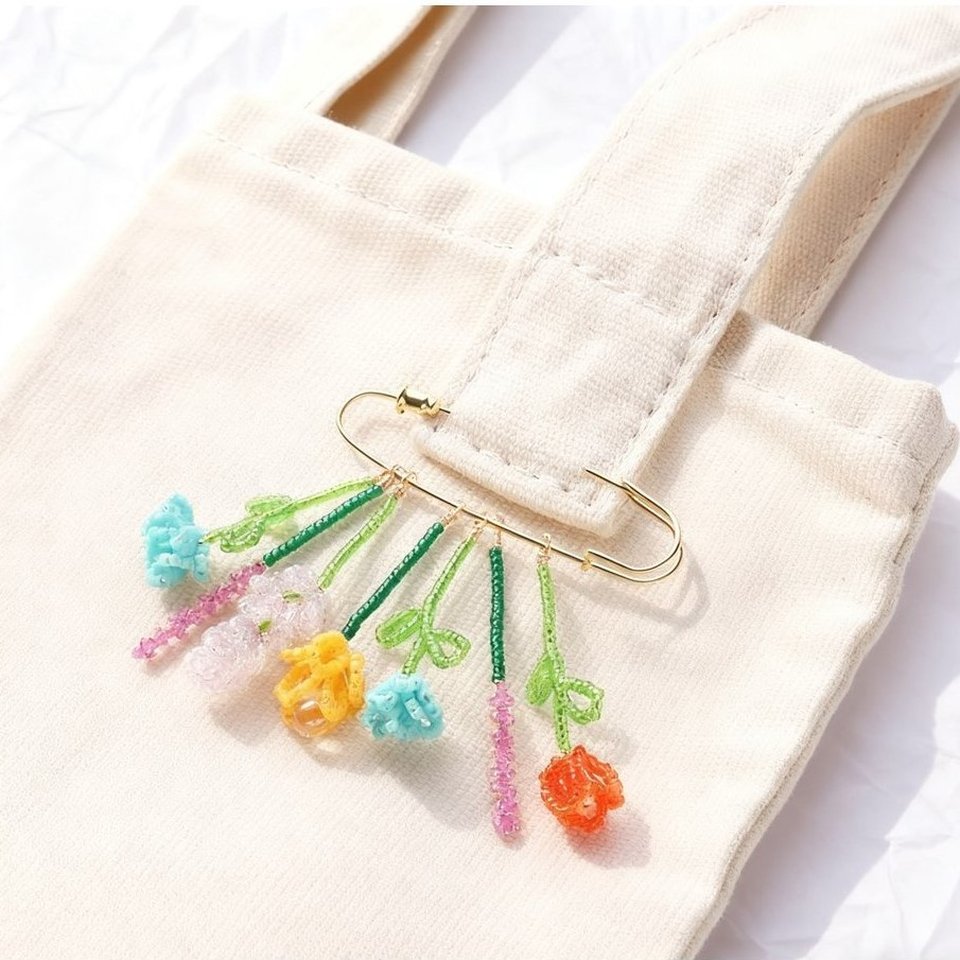 <strong>WBJW-B-S-00714  ワイヤーフラワーの花束モチーフ		</strong>